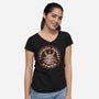 Emotional Support Demon-Womens-V-Neck-Tee-eduely