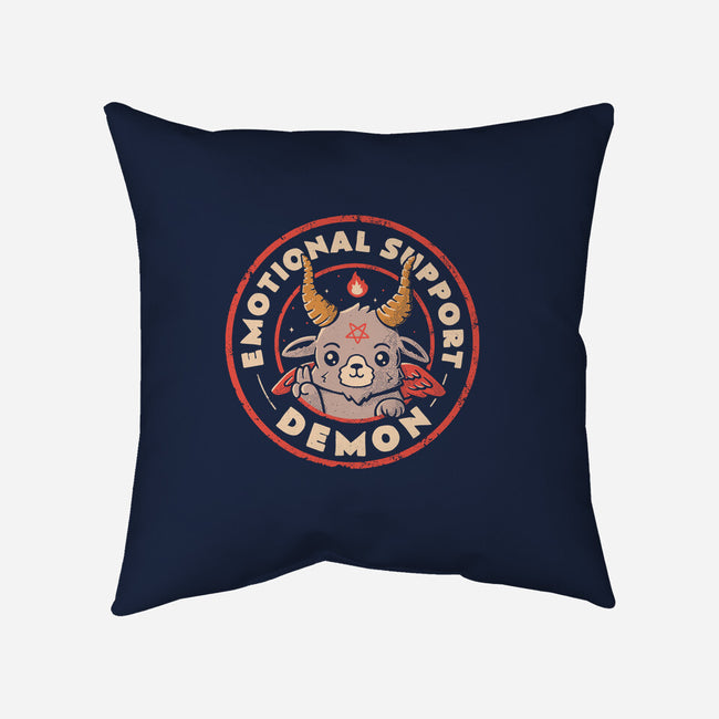 Emotional Support Demon-None-Removable Cover w Insert-Throw Pillow-eduely
