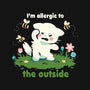 Allergic To The Outside-None-Removable Cover-Throw Pillow-TechraNova