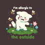 Allergic To The Outside-None-Fleece-Blanket-TechraNova