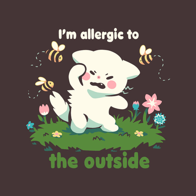 Allergic To The Outside-None-Removable Cover w Insert-Throw Pillow-TechraNova