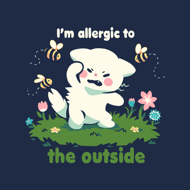 Allergic To The Outside-Unisex-Kitchen-Apron-TechraNova