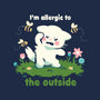 Allergic To The Outside-None-Removable Cover-Throw Pillow-TechraNova