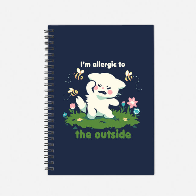 Allergic To The Outside-None-Dot Grid-Notebook-TechraNova