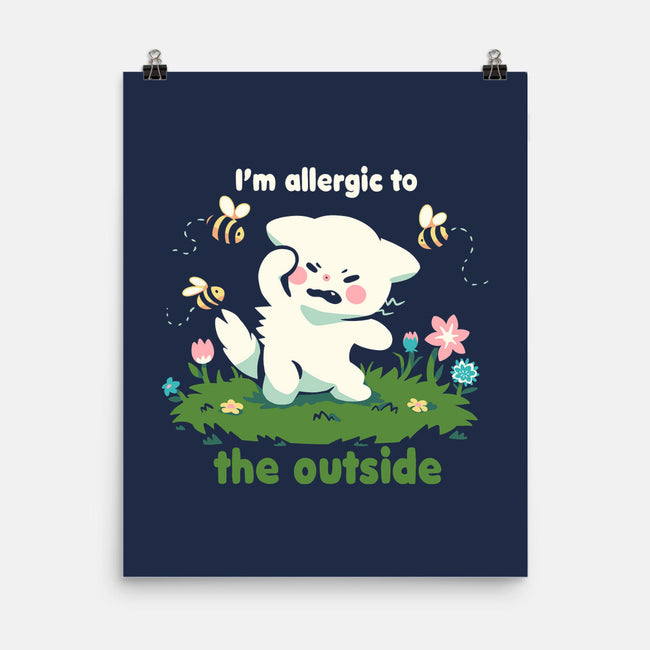 Allergic To The Outside-None-Matte-Poster-TechraNova