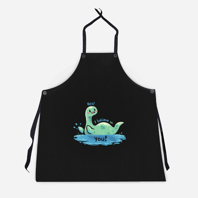 Nessie Believes In You-Unisex-Kitchen-Apron-TechraNova