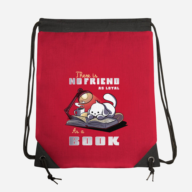 Loyal As A Book-None-Drawstring-Bag-fanfabio