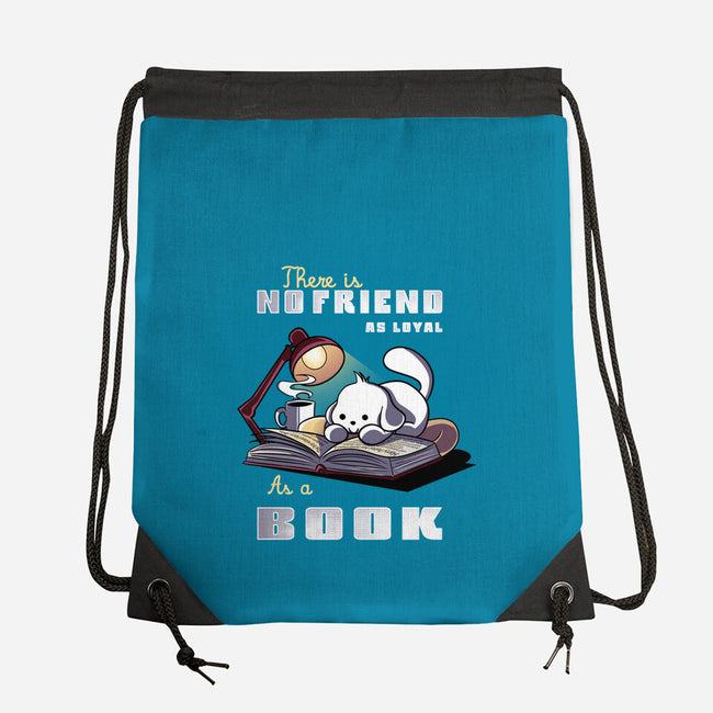 Loyal As A Book-None-Drawstring-Bag-fanfabio