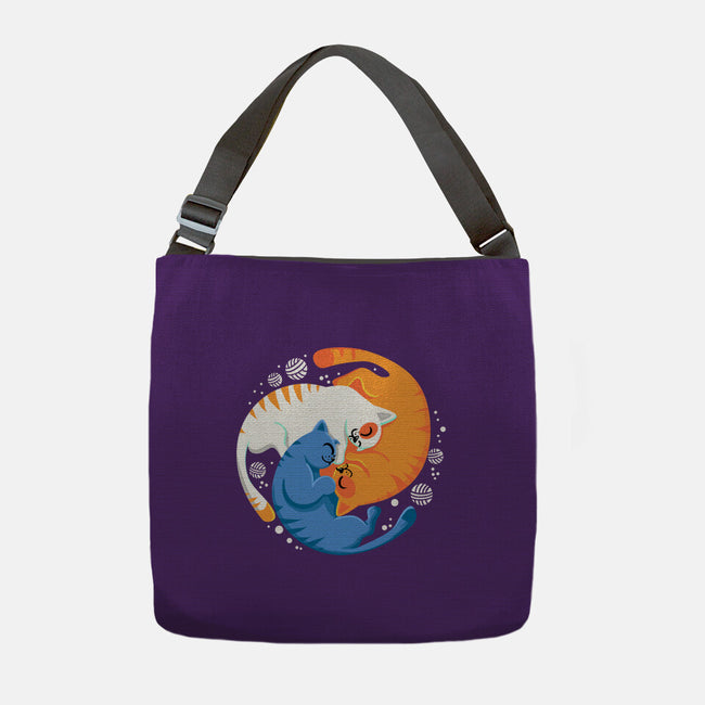 Purrfect Circle-None-Adjustable Tote-Bag-erion_designs
