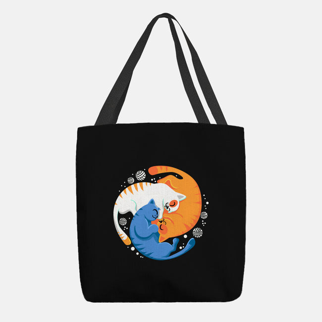 Purrfect Circle-None-Basic Tote-Bag-erion_designs