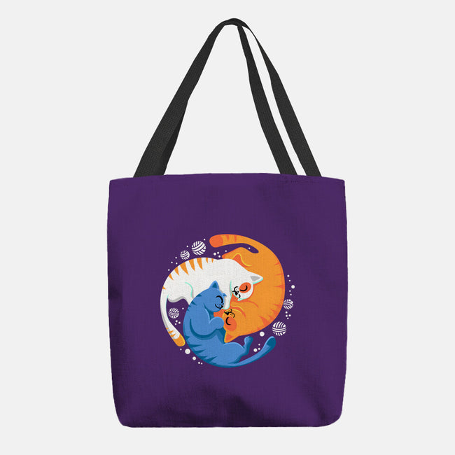 Purrfect Circle-None-Basic Tote-Bag-erion_designs