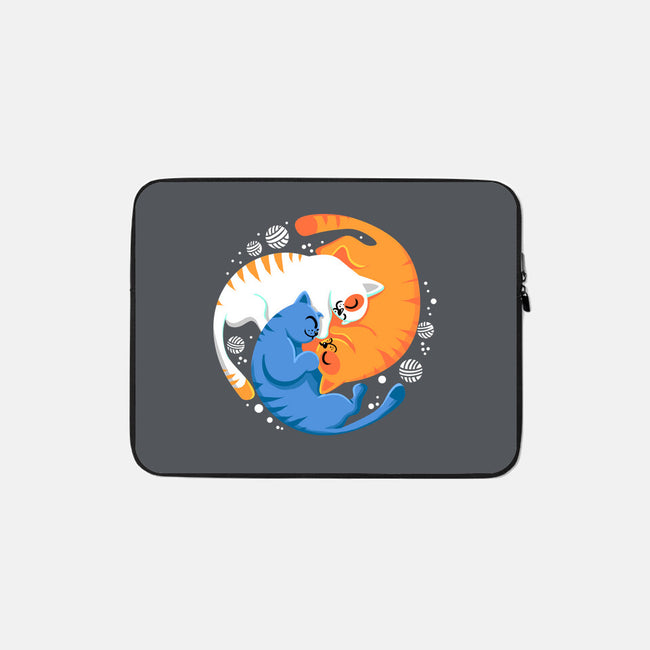 Purrfect Circle-None-Zippered-Laptop Sleeve-erion_designs