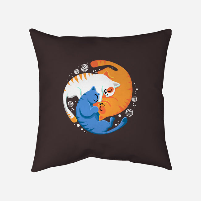 Purrfect Circle-None-Removable Cover w Insert-Throw Pillow-erion_designs