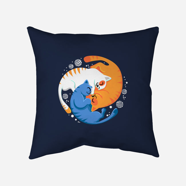 Purrfect Circle-None-Removable Cover w Insert-Throw Pillow-erion_designs