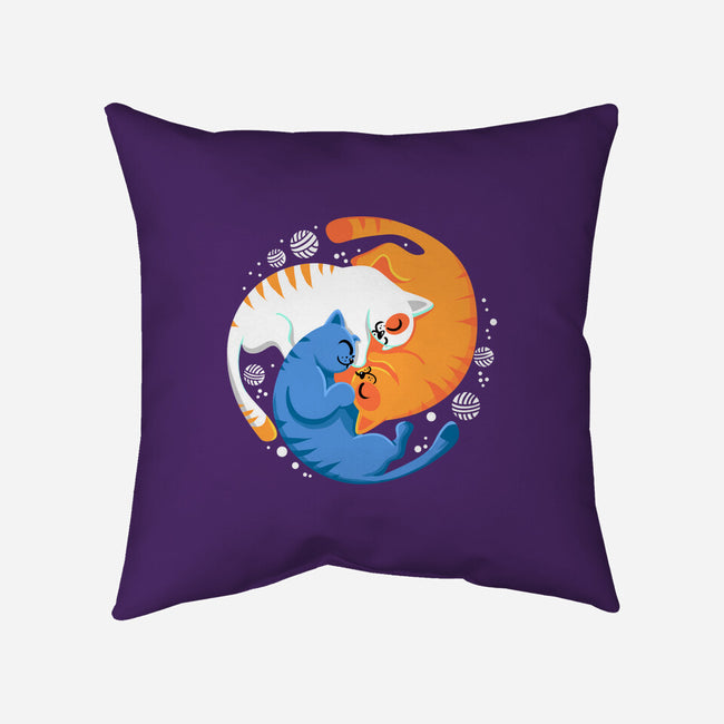 Purrfect Circle-None-Removable Cover-Throw Pillow-erion_designs