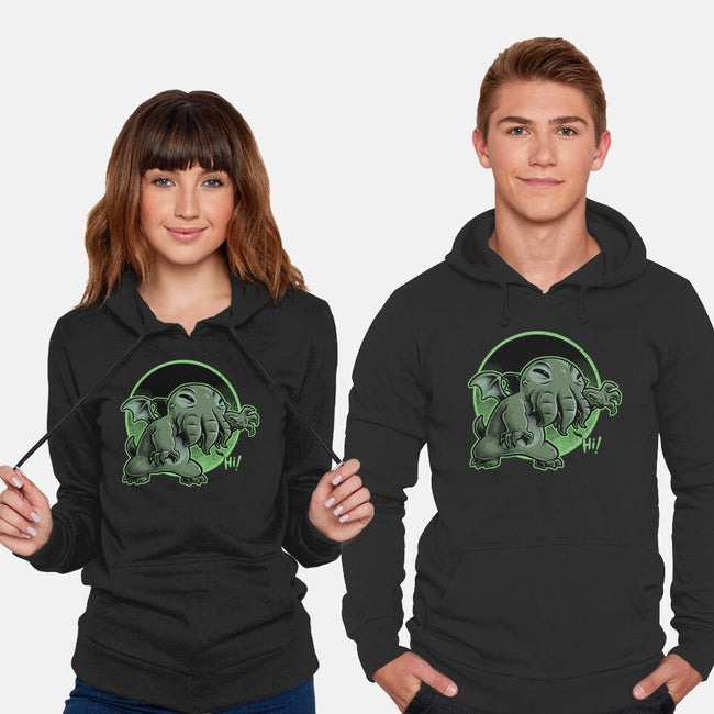 Cthulhu Says Hi-Unisex-Pullover-Sweatshirt-Studio Mootant