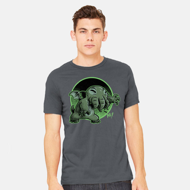 Cthulhu Says Hi-Mens-Heavyweight-Tee-Studio Mootant