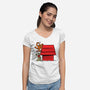 A Great Team-Womens-V-Neck-Tee-zascanauta