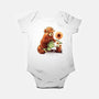 Red Panda Gardener-Baby-Basic-Onesie-NemiMakeit