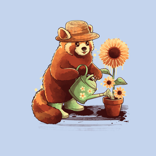 Red Panda Gardener-Unisex-Basic-Tee-NemiMakeit