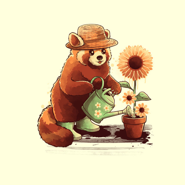 Red Panda Gardener-None-Matte-Poster-NemiMakeit