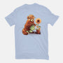 Red Panda Gardener-Mens-Basic-Tee-NemiMakeit