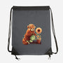 Red Panda Gardener-None-Drawstring-Bag-NemiMakeit