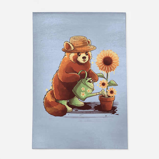 Red Panda Gardener-None-Indoor-Rug-NemiMakeit