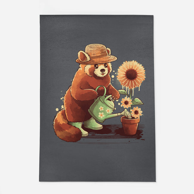 Red Panda Gardener-None-Indoor-Rug-NemiMakeit