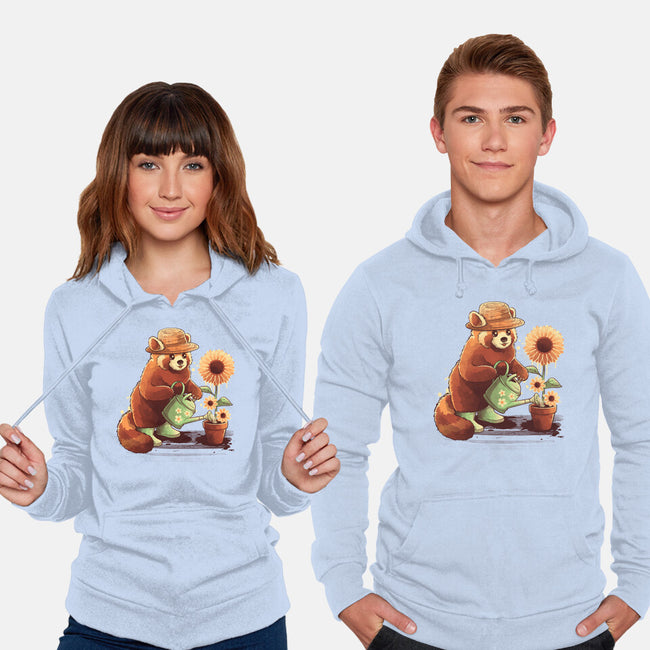 Red Panda Gardener-Unisex-Pullover-Sweatshirt-NemiMakeit