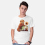 Red Panda Gardener-Mens-Basic-Tee-NemiMakeit