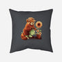 Red Panda Gardener-None-Removable Cover w Insert-Throw Pillow-NemiMakeit