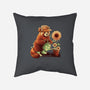 Red Panda Gardener-None-Removable Cover-Throw Pillow-NemiMakeit