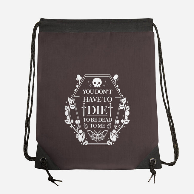 Dead To Me-None-Drawstring-Bag-Vallina84