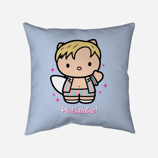 Waving Doll-None-Removable Cover w Insert-Throw Pillow-Raffiti