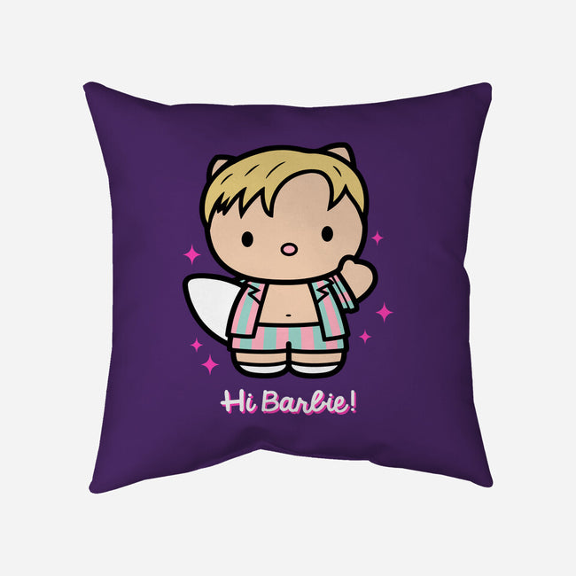 Waving Doll-None-Removable Cover w Insert-Throw Pillow-Raffiti