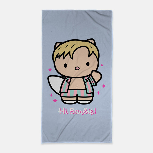 Waving Doll-None-Beach-Towel-Raffiti