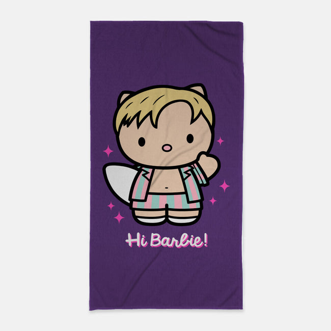 Waving Doll-None-Beach-Towel-Raffiti