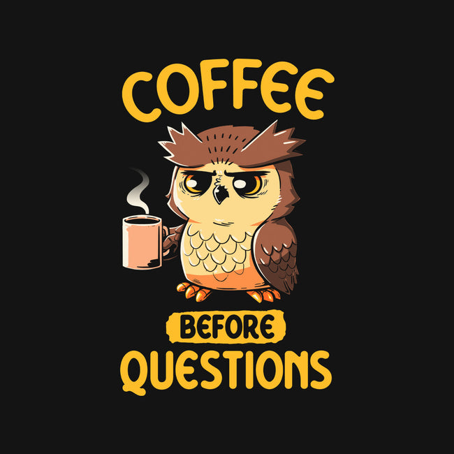 Coffee Before Questions-None-Drawstring-Bag-koalastudio