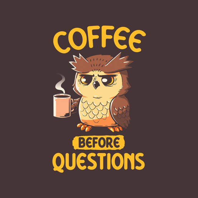 Coffee Before Questions-None-Glossy-Sticker-koalastudio