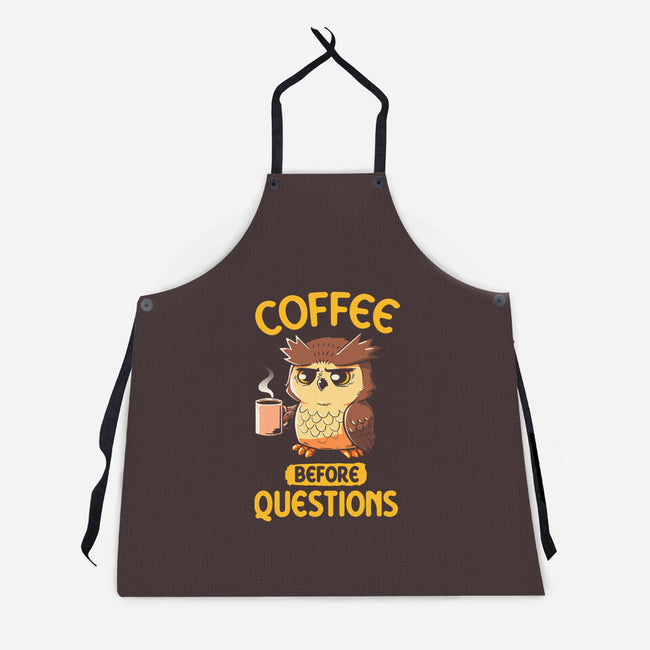 Coffee Before Questions-Unisex-Kitchen-Apron-koalastudio