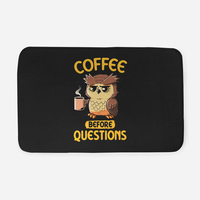 Coffee Before Questions-None-Memory Foam-Bath Mat-koalastudio