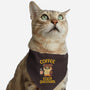 Coffee Before Questions-Cat-Adjustable-Pet Collar-koalastudio