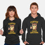 Coffee Before Questions-Unisex-Pullover-Sweatshirt-koalastudio