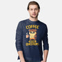 Coffee Before Questions-Mens-Long Sleeved-Tee-koalastudio