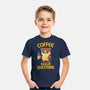 Coffee Before Questions-Youth-Basic-Tee-koalastudio