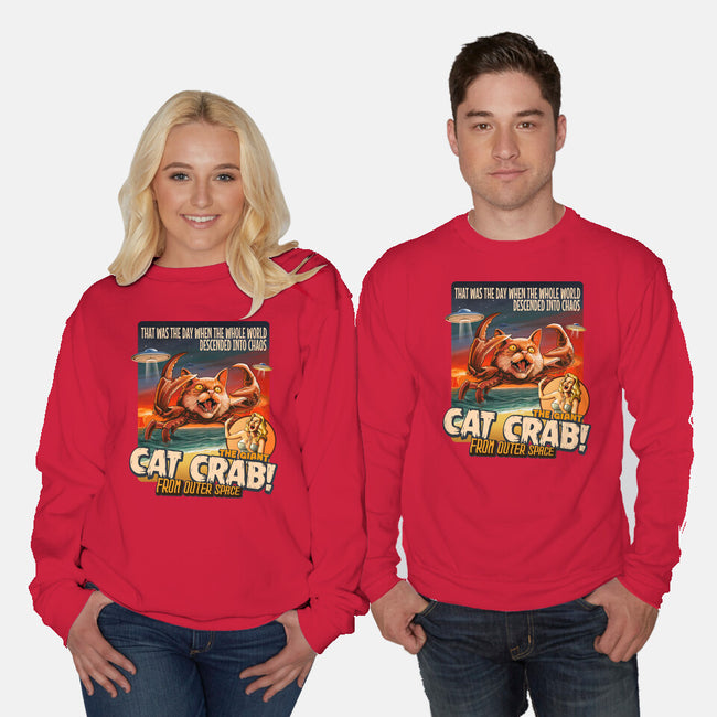 The Giant Cat Crab-Unisex-Crew Neck-Sweatshirt-daobiwan