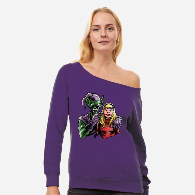 The Killing Goblin-Womens-Off Shoulder-Sweatshirt-zascanauta