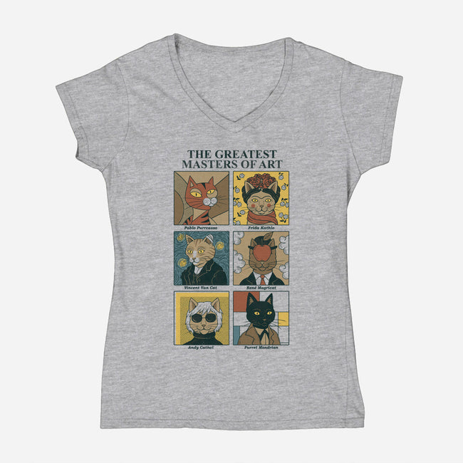 Masters Of Art-Womens-V-Neck-Tee-Thiago Correa