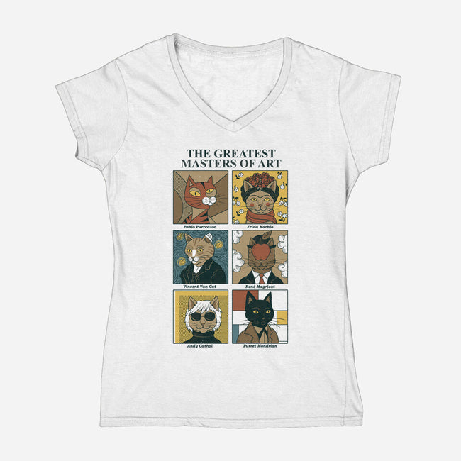 Masters Of Art-Womens-V-Neck-Tee-Thiago Correa